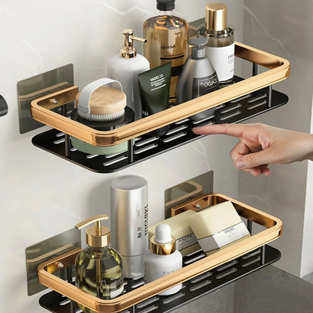 Bathroom Shelves Wall Mounted Non perforated Bathroom Shelf Shower  Storage Shelf  Kitchen Organizer  Bathroom Corner Shelf    Home Decor Supply | Online Retail | ShoreShopper.com