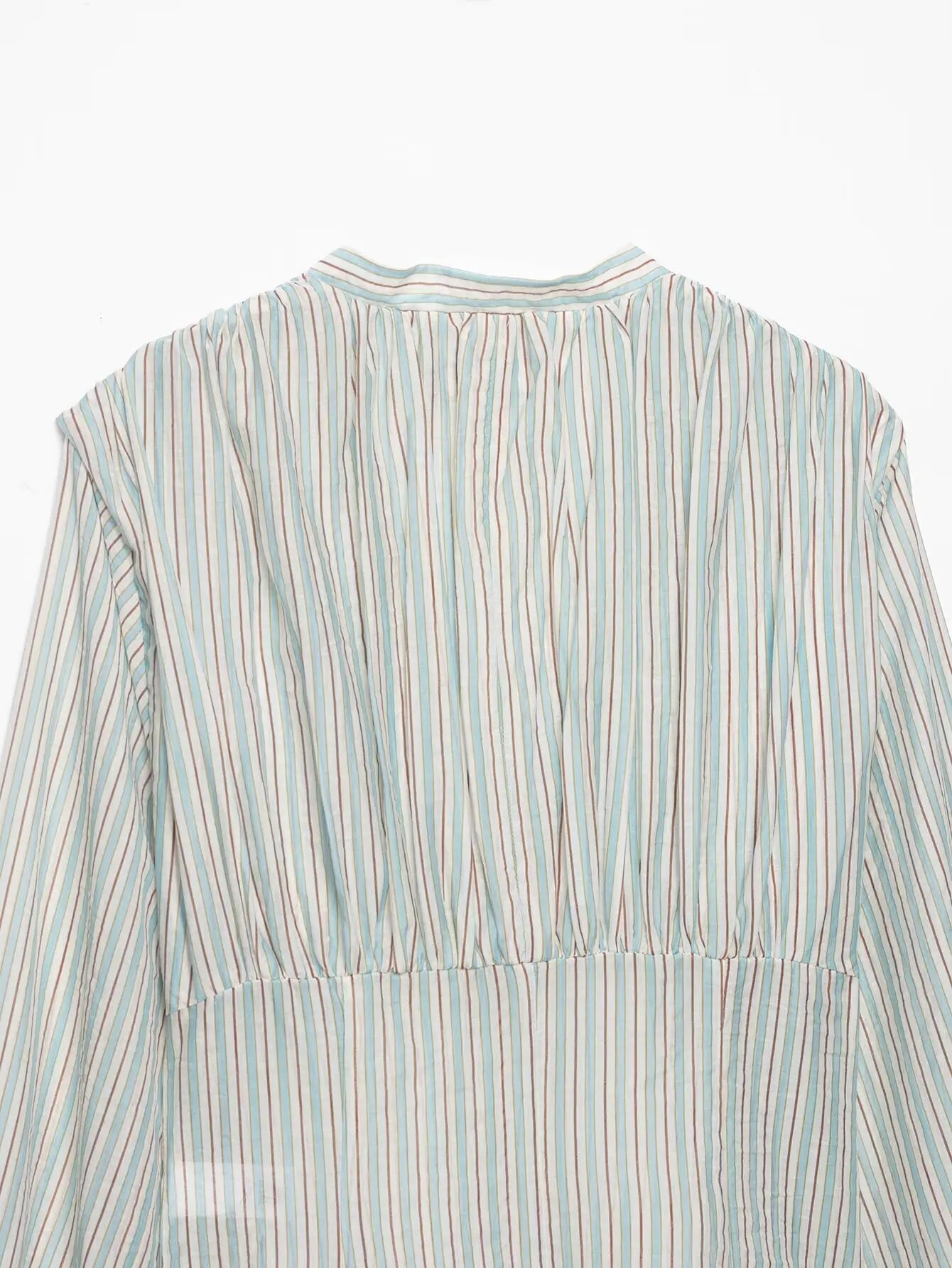 Women Sexy Shirts Spring Summer New Female V-Neck Long Sleeve Shirt Waist-Cinching Striped Tops Lady Chic Casual Holiday Blouses    Your Coastal Marketplace | Shoreshopper.com