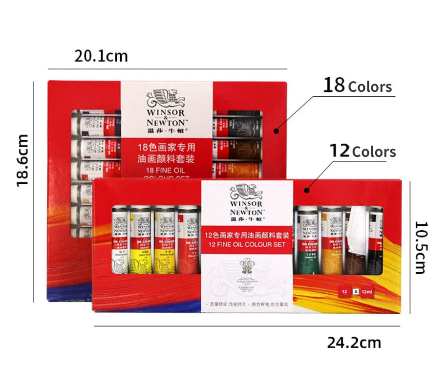 Professional 12/18/24 Colors 12 ML Tube Oil Paints Art For Artists Canvas Pigment Art Supplies Drawing Set    Home Decor Supply | Online Retail | ShoreShopper.com