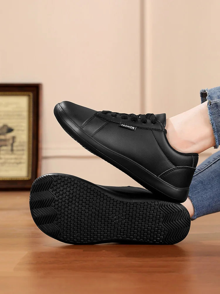 Women Shoes Wide Barefoot Shoes for Women Minimalist Artificial Leather Casual Comfortable Flats White Shoes Walking Sneakers    Your Coastal Marketplace | Shoreshopper.com