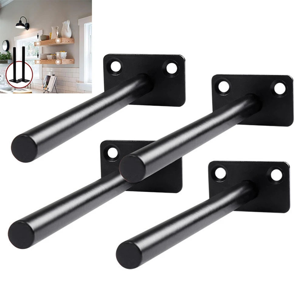 T Shape Concealed Shelf Brackets Floating  Wall Shelf Supports Screw Mounting Plate Multi sizes Metal Brackets    Home Decor Supply | Online Retail | ShoreShopper.com