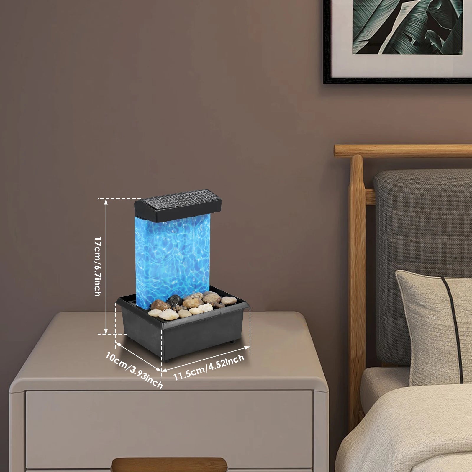 Mini Tabletop Fountain with Light Sound Relaxation Indoor Water Fountain Ornament Zen Meditation Fountain Home Decorations    Home Decor Supply | Online Retail | ShoreShopper.com