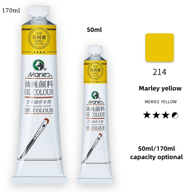 Marie's Oil Paint 170ML Oil Painting Art Creation Pigment Large Oil Paint Paint Single Commonly Used 24 Colors    Home Decor Supply | Online Retail | ShoreShopper.com