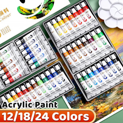 Acrylic Paint Set 12/18/24 Colors 5ml/0.17oz,Water-Proof Portable Art Rich Pigments for DlY Craft,Drawing,Painting,Canvas, Rock    Home Decor Supply | Online Retail | ShoreShopper.com