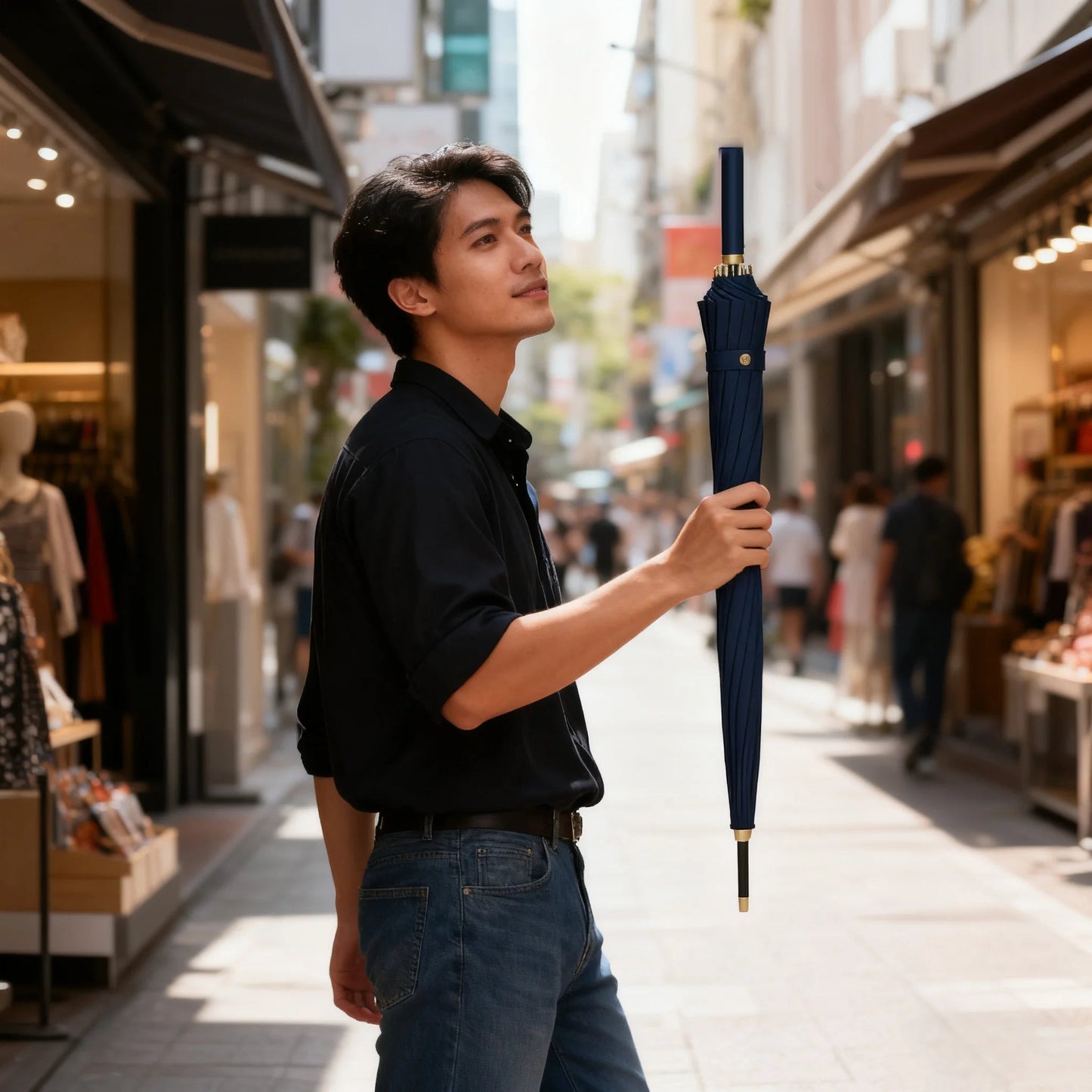 A Simple-Style Multifunctional Umbrella That Also Functions as a Flood and Mountain Disaster Prevention Tool. It Is Windproof, Rainproof, Compact, Lightweight, and Provides Sun Protection. Unisex, Perfect for Outdoor Activiti    Your Coastal Marketplace | Shoreshopper.com
