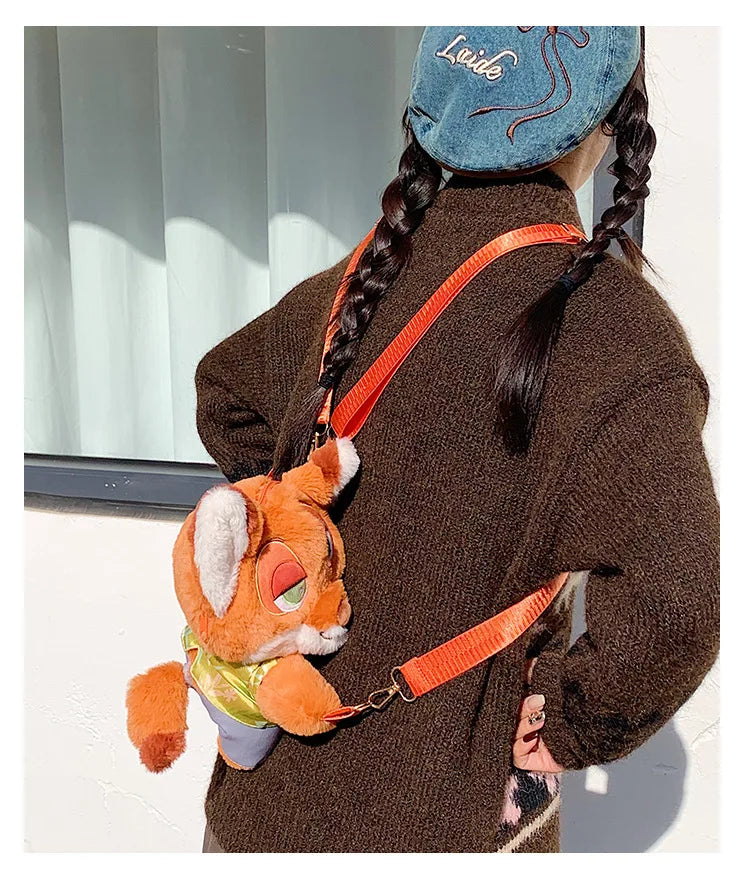 New Zootopia Doll Crossbody Bag Cartoon Judy Hopps Shoulder Bag Holiday Gift Large Capacity Portable Storage Commuter Bag - ShoreCo.Shop