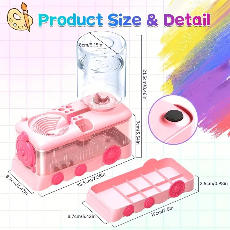 5-in-1 Art Supplies Kit with Water Wheel, Brush Holder & Palette - Watercolor & Acrylic Painting Set for Adults & Students    Home Decor Supply | Online Retail | ShoreShopper.com