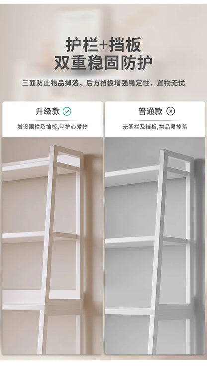 Household Multi-layer Wrought Iron Shelves Ins Wind Simple Floor Storage Display Cabinet Trapezoidal Shelf Bookshelf    Home Decor Supply | Online Retail | ShoreShopper.com