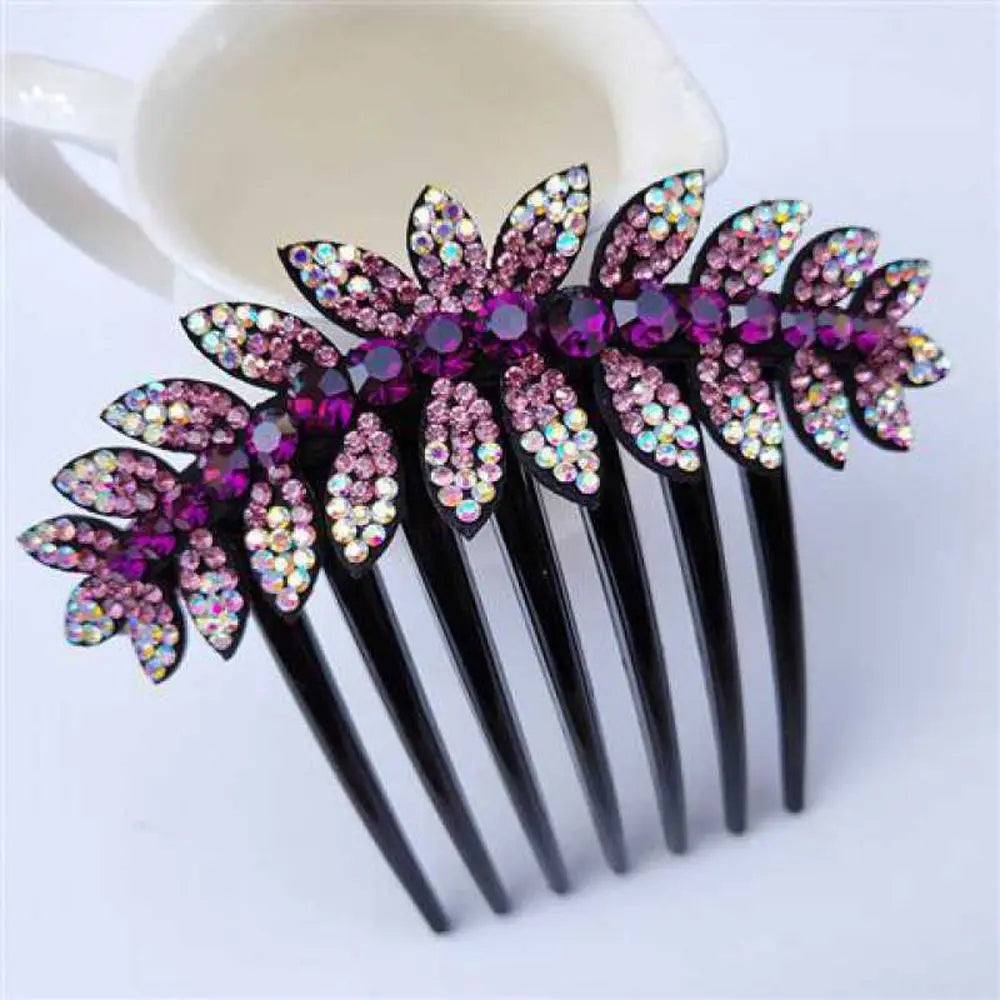 Headwear Elegant For Girls Ponytail Holder Flower Leaves Women Hair Comb Hair Claws Korean Barrettes Hair Clips    Your Coastal Marketplace | Shoreshopper.com