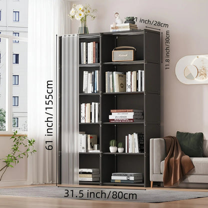 6 Layers Simple Wardrobe Portable Clothes Toys Organizer Dustproof Double Row High Capacity Partition Bookshelf Bedroom Cabinet    Home Decor Supply | Online Retail | ShoreShopper.com