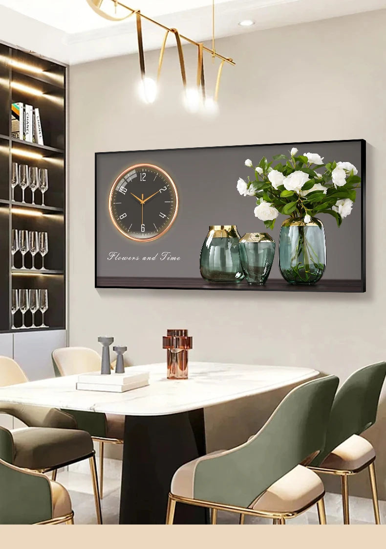 Large Size Aluminum alloy framed Artwork Wall Clock, Luxurious Muted Quartz Clock for Home Decor,living Room,bed Room Décor    Home Decor Supply | Online Retail | ShoreShopper.com