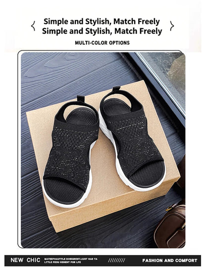 Women's Summer Shoes Breathable Open Toe Wedge Sandals Lightweight Outdoor Comfortable Ladies Casual Walking Sandals    Your Coastal Marketplace | Shoreshopper.com