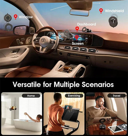Car Mount Electric Vacuum Magnetic Holder Foldable Strong Suction Stand For Cell Phone For iphone 12 13 14 15 16 Live Streaming    Home Decor Supply | Online Retail | ShoreShopper.com