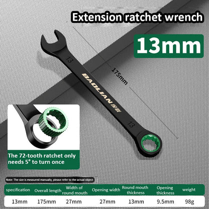 Dual-Purpose Wrench Fast Plum Blossom Ratchet Wrench Industrial Grade 72 Tooth Labor-Saving, Fast and Durable Dual-use Wrench    Home Decor Supply | Online Retail | ShoreShopper.com