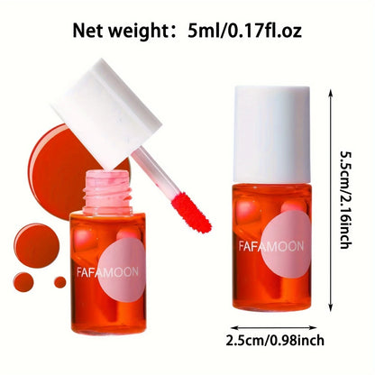 4 color Fruity Lip Tint Water Gloss Tint,Moisturizing Waterproof Liquid Lipstick, Non-Stick,High Pigment,Long-Lasting Colors - ShoreCo.Shop