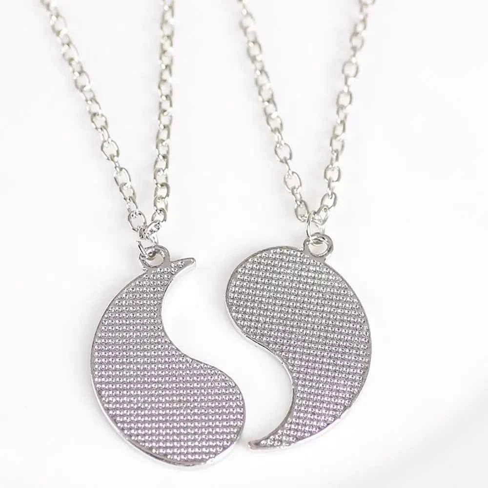 Style For Best Friends Women Fashion Jewelry Lovers Men Couple Necklace Yin Yang Necklace Clavicle chain Gossip Dragon Pendant
