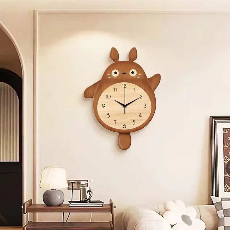 Cartoon Cat Design Wall Clock Wooden Sway Hanging Clock Decorative Painting For Restaurant Home Decor Gift    Home Decor Supply | Online Retail | ShoreShopper.com