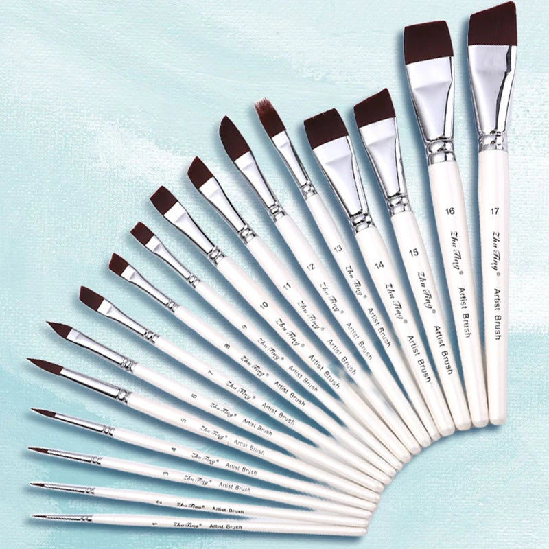 Body Pinting Face Body Art Paint Multifunctional Professional Paint Brushes Set Wooden Handle Nylon Brush Oil Painting Brushes    Home Decor Supply | Online Retail | ShoreShopper.com
