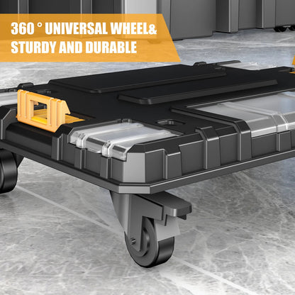 AIRAJ MultiFunctional Tier Stackable Rolling Plastic Portable Folding Tool Storage Box , Suitable for Garage Storage    Home Decor Supply | Online Retail | ShoreShopper.com