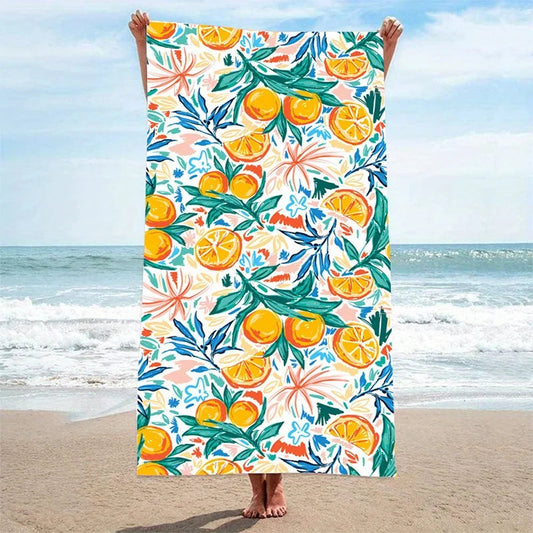 Beach Towel Fruit Pattern Sun Protection Windproof Suitable For Swimming Pool Camping Travel Blanket    Your Coastal Marketplace | Shoreshopper.com