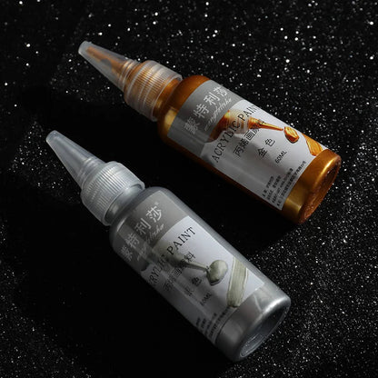 60ml Gold Paint Metallic acrylic paint waterproof not faded DIY painted Pigments    Home Decor Supply | Online Retail | ShoreShopper.com