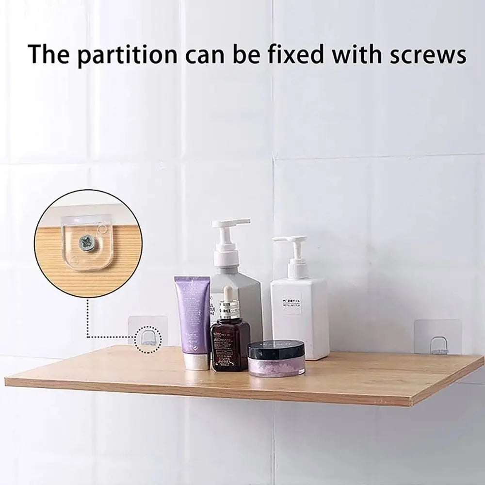 Shelf Support Hooks Punch-Free Closet Cabinet Partition Plate Holder Without Trace Bracket Home Tools For Home Kitchen Bathroom    Home Decor Supply | Online Retail | ShoreShopper.com