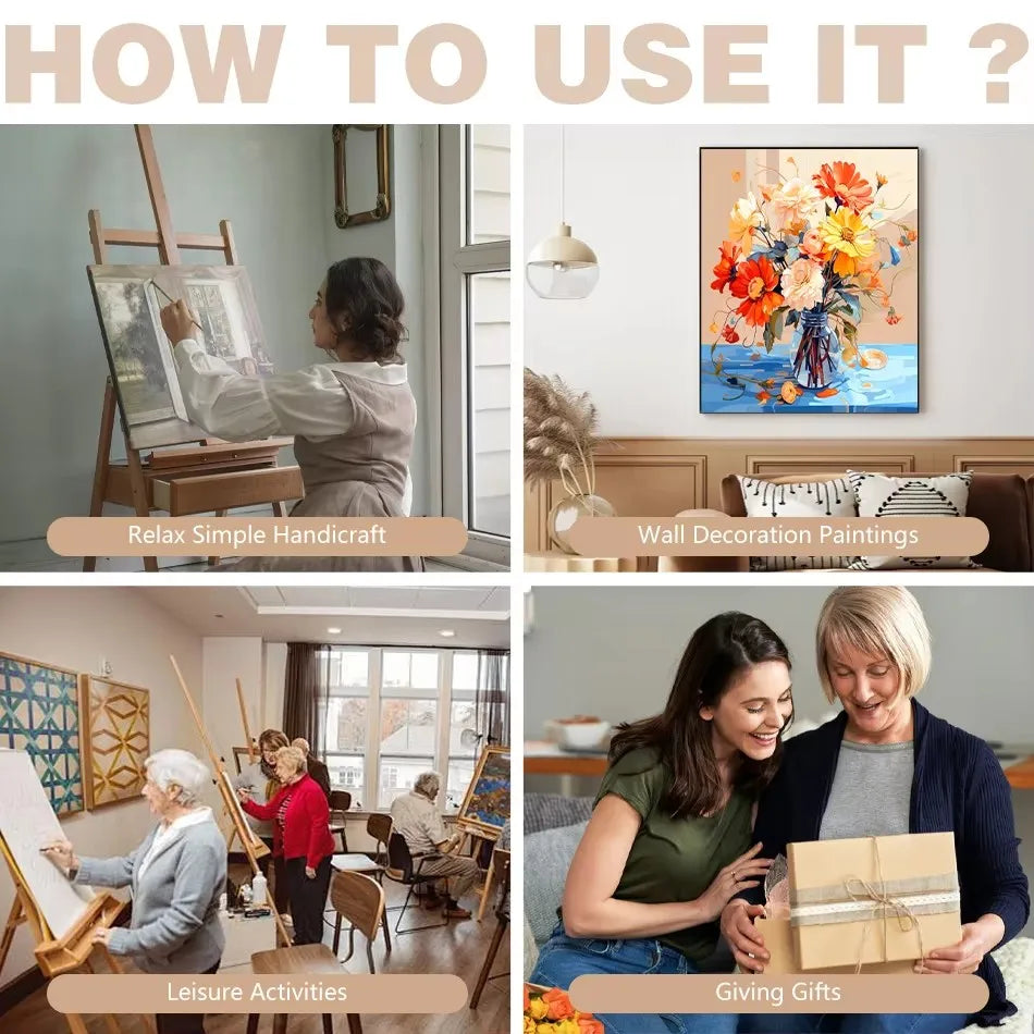 CHENISTORY Paint By Number City Landscpe For Adults DIY Frame Picture By Numbers Acrylic Paint On Canvas Home Decor    Home Decor Supply | Online Retail | ShoreShopper.com