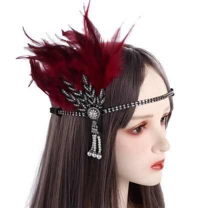 Gatsby Cosplay Dress Headwear Tassels Sequin Masquerade Party Hair Accessories Feather Headwear Korean Style Headband    Your Coastal Marketplace | Shoreshopper.com