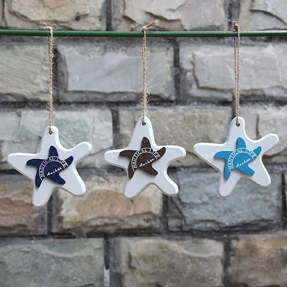 Mediterranean Style Marine Pendant Curtain Pendant Hanging Decor Starfish String Fish Nautical Decor Fish Skewer Crafts Pendant    Your Coastal Marketplace | Shoreshopper.com