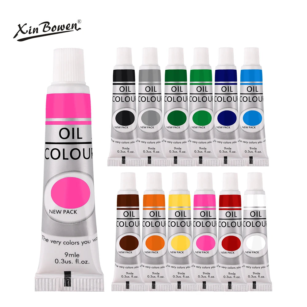 9mL, Oil Paint Set for Fabric Clothing, Nail Glass Drawing, Waterproof Art Supplies,12 Colors, Wholesale    Home Decor Supply | Online Retail | ShoreShopper.com