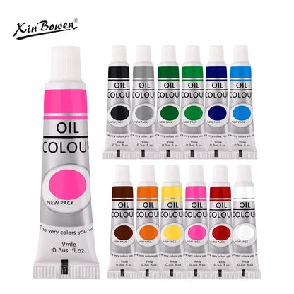 9mL, Oil Paint Set for Fabric Clothing, Nail Glass Drawing, Waterproof Art Supplies,12 Colors, Wholesale    Home Decor Supply | Online Retail | ShoreShopper.com