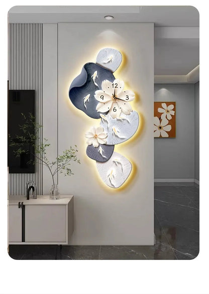 Wall Clock Modern Minimalist Nine Koi Fish Large Silent Wall Clock Home Decor Living Room Bedroom TV Background No Drilling    Home Decor Supply | Online Retail | ShoreShopper.com