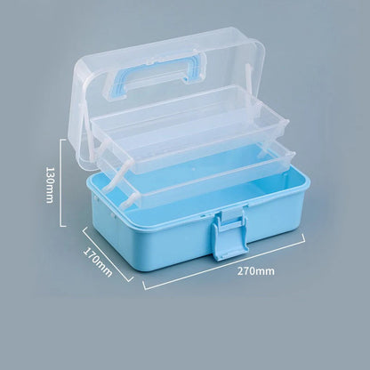 Three-tier Art Toolbox Carry Case – Organizes brushes, paints, palettes, and other art supplies with categorized storage.    Home Decor Supply | Online Retail | ShoreShopper.com