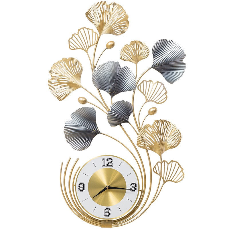 78cm Ginkgo Biloba Wall decoration, big size metal iron crafts, home clock,silent living room, and porch decoration art    Home Decor Supply | Online Retail | ShoreShopper.com