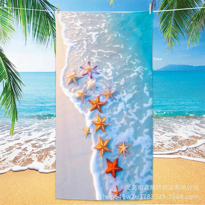 Beach Turtle Animal Printed Beach Towel, Quick Drying Absorbent Beach Towel Outdoor Sports Swimming Beach Towel Face Towel Towel    Your Coastal Marketplace | Shoreshopper.com