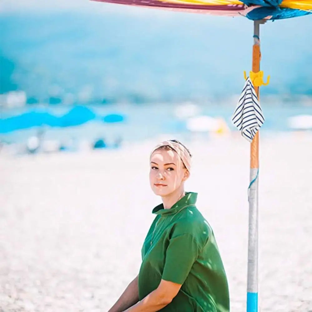 Portable Outdoor Beach Umbrella Hooks Hanger Versatile Space-saving Four-corner Hook Useful Wear-resistant Umbrella Accessories    Your Coastal Marketplace | Shoreshopper.com