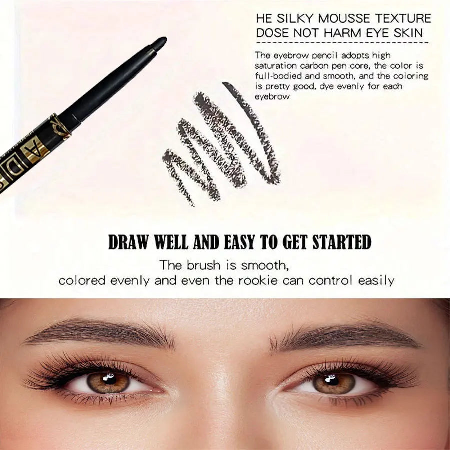 3PCS/9PCS Long-Lasting Waterproof Black Eyeliner Pencil -Smudge-Proof Sweat-Resistant for Bold Eye Makeup, ldeal Gift - ShoreCo.Shop