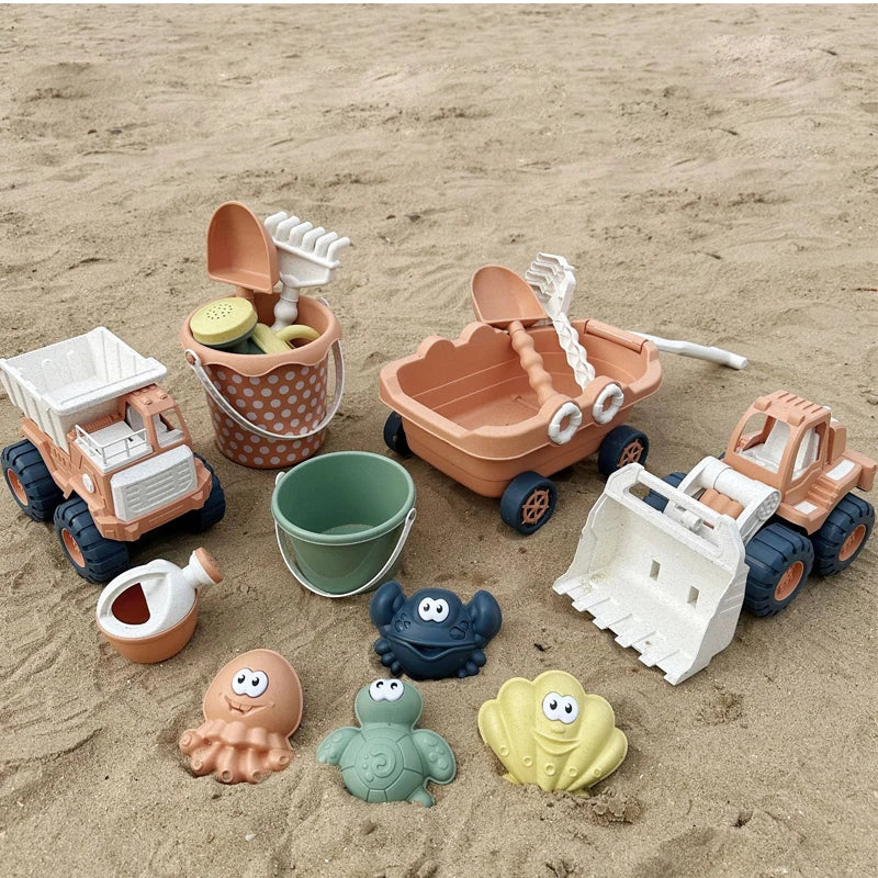 Beach Play Toys Children Portable Garden Seaside Shovel Sand Truck Storage Bucket Sand Digging Tools Summer Outdoor Party Gift    Your Coastal Marketplace | Shoreshopper.com