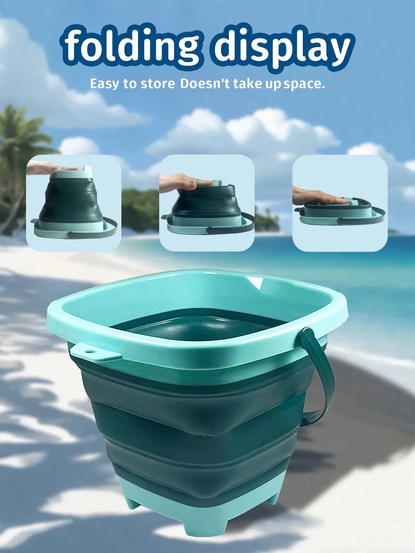 Beach sand toy for children, small extensionable water bucket with multiple functions and portability, suitable for baby sand pl    Your Coastal Marketplace | Shoreshopper.com