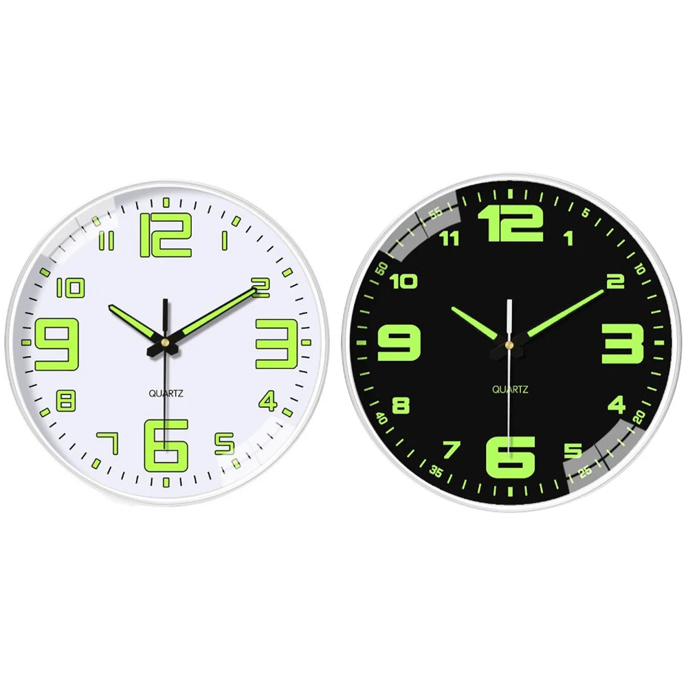 Glow In The Dark Luminous Numbered Round Clock    Home Decor Supply | Online Retail | ShoreShopper.com