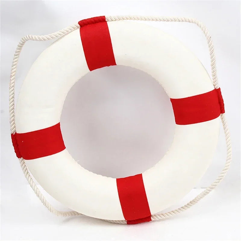Nautical Style Welcome Decorative Red Blue Life Buoy Home Marine Beach Wall Decoration Crafts Living Room    Your Coastal Marketplace | Shoreshopper.com