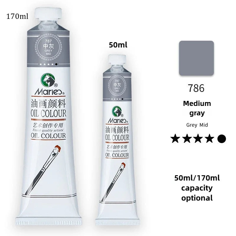 Marie's Oil Paint 170ML Oil Painting Art Creation Pigment Large Oil Paint Paint Single Commonly Used 24 Colors    Home Decor Supply | Online Retail | ShoreShopper.com