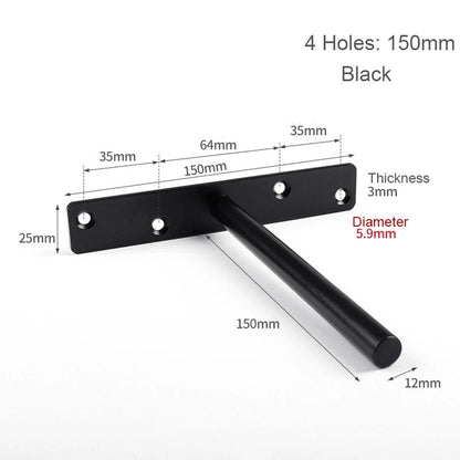 T Shape Concealed Shelf Brackets Floating  Wall Shelf Supports Screw Mounting Plate Multi sizes Metal Brackets    Home Decor Supply | Online Retail | ShoreShopper.com