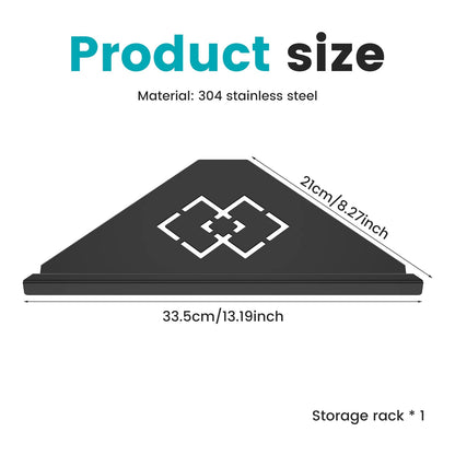 Stainless Steel Bathroom Shelf Shampoo Makeup Shower Storage Shelf Bathroom Wall Mount Corner Organizer Rack    Home Decor Supply | Online Retail | ShoreShopper.com