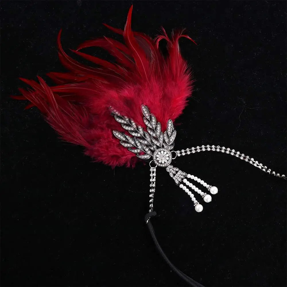 Gatsby Cosplay Dress Headwear Diamond Feather Headwear Korean Style Headband Masquerade Party Accessories Sequin Hair    Your Coastal Marketplace | Shoreshopper.com