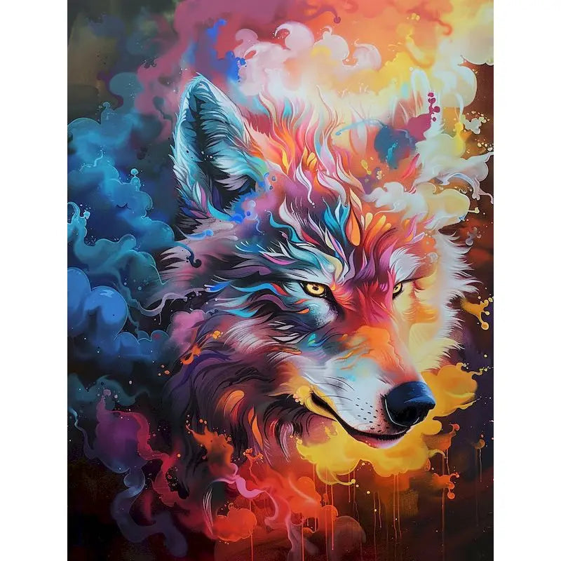 Diy Paint By Numbers For Adults Beginners Wolf Animals Acrylic Painting By Number Kits Home Decoration Framelessless    Home Decor Supply | Online Retail | ShoreShopper.com