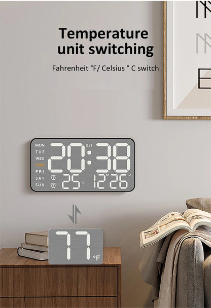 Mirror Brushed Finish Wall Clock Premium Modern Home Wall Clock    Home Decor Supply | Online Retail | ShoreShopper.com
