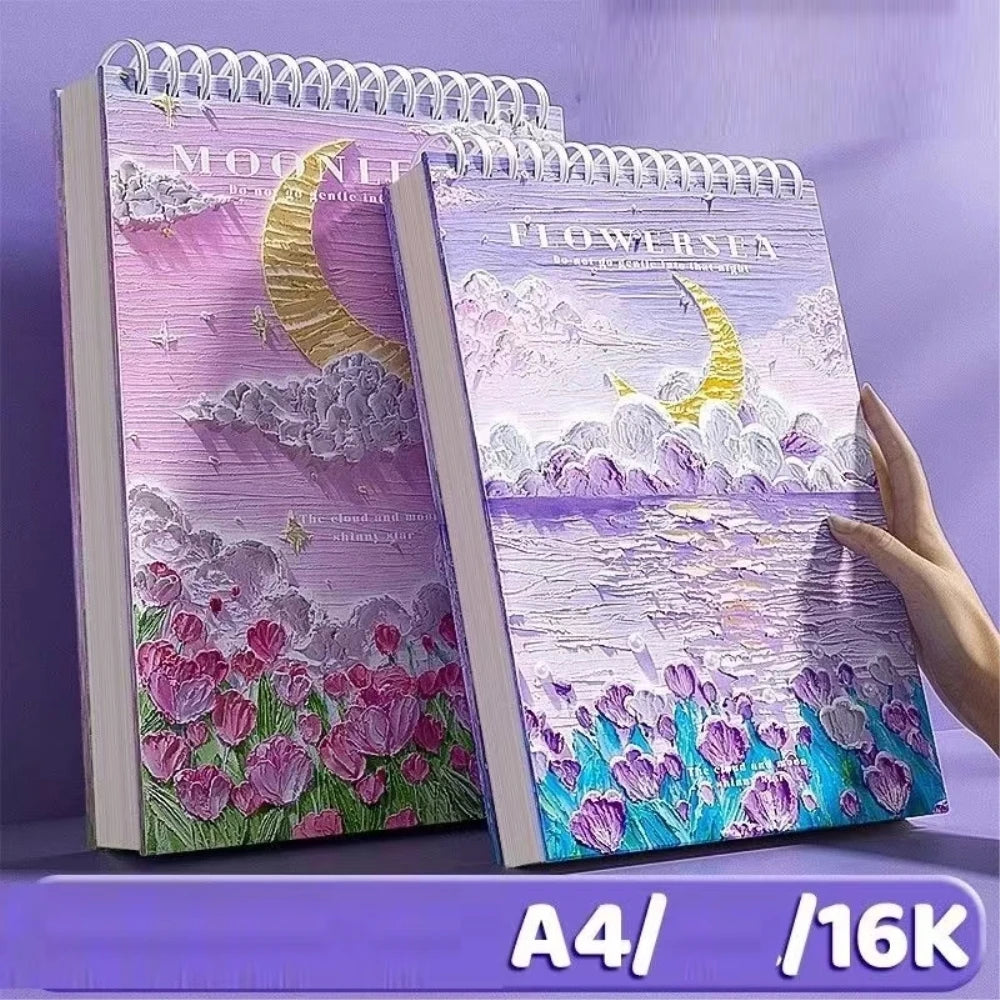 A4 Professional Sketchbook: Ultra-Thick Paper, 16K Painting Diary Notebook, Essential Art School Supplies, Ideal for Pencil Sket    Home Decor Supply | Online Retail | ShoreShopper.com