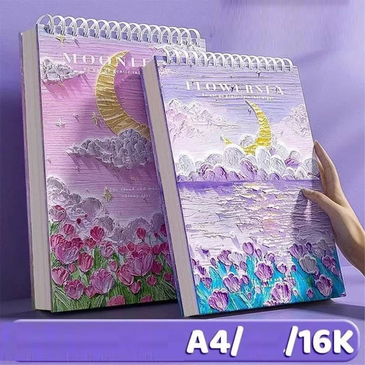 A4 Professional Sketchbook: Ultra-Thick Paper, 16K Painting Diary Notebook, Essential Art School Supplies, Ideal for Pencil Sket    Home Decor Supply | Online Retail | ShoreShopper.com