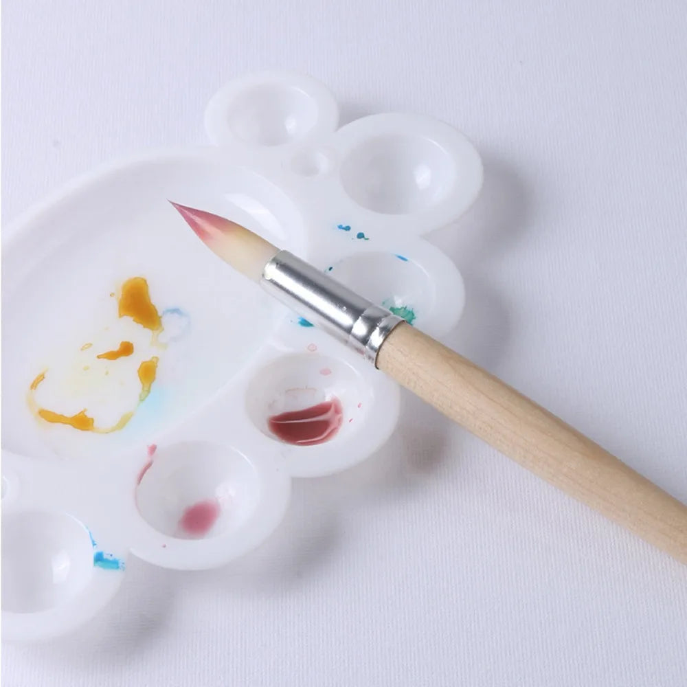 Art Paint 3/6pcs Painting Brush Set Different Shape Professional Watercolor Gouache Oil Brush Set Wooden Handle Flat Tip Head    Home Decor Supply | Online Retail | ShoreShopper.com